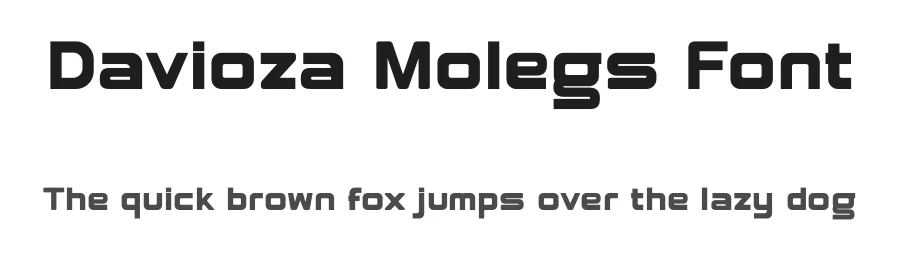 Davioza Molegs Font by SlideShoot — Sans Serif Font