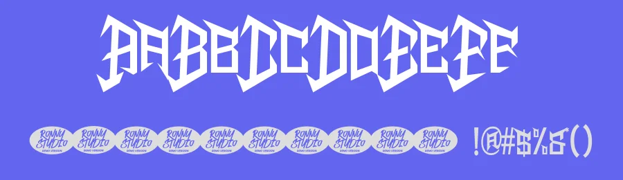 Dawnee – Thrash Metal Font by Ronny_STD — Blackletter Font — thumbnail 3