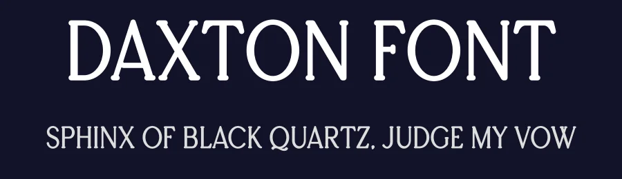Daxton Font by vpcreativeshop — Display Font — thumbnail 2