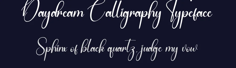 Daydream Calligraphy Typeface by creativeletter — Script Handwritten Font — thumbnail 2