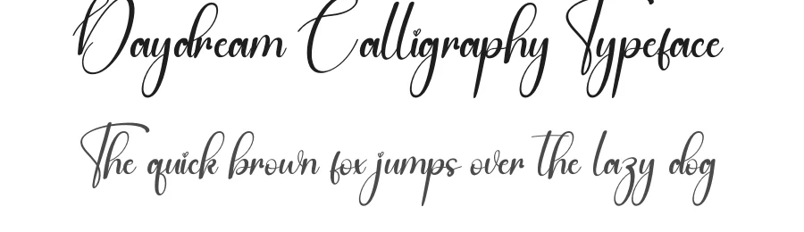 Daydream Calligraphy Typeface by creativeletter — Script Handwritten Font