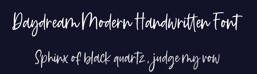 Daydream Modern Handwritten Font by balpirick — Script Handwritten Font — thumbnail 2