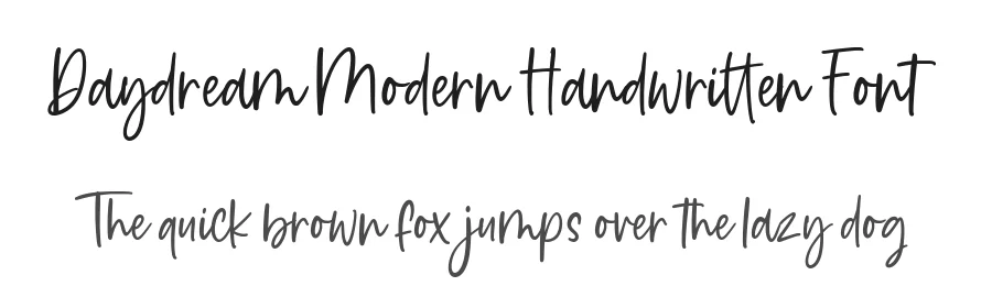 Daydream Modern Handwritten Font by balpirick — Script Handwritten Font