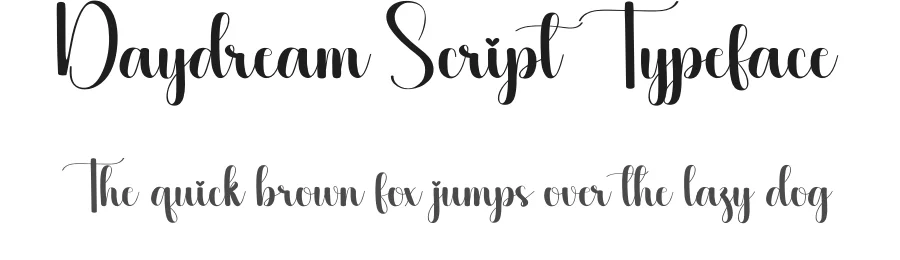 Daydream Script Typeface by creativeletter — Script Handwritten Font