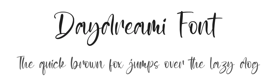 Daydreami Font by qwrtype — Script Handwritten Font