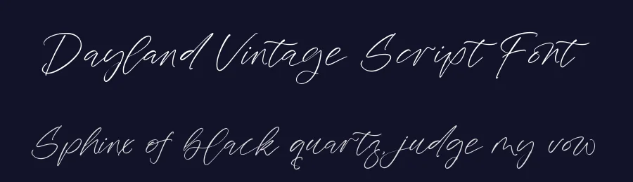 Dayland Vintage Script Font by stylishtype.co — Script Handwritten Font — thumbnail 2
