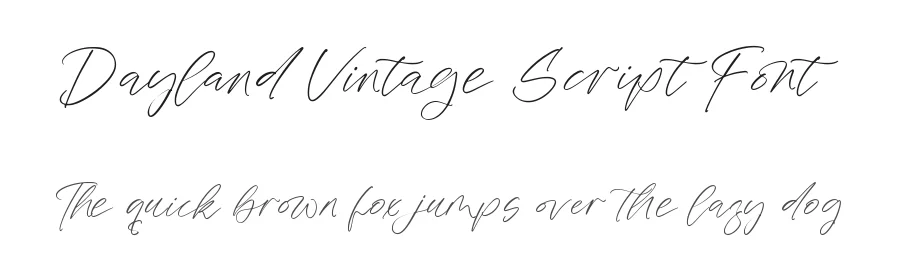 Dayland Vintage Script Font by stylishtype.co — Script Handwritten Font