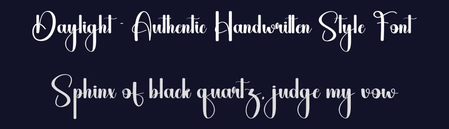 Daylight – Authentic Handwritten Style Font by andikastudio — Script Handwritten Font — thumbnail 2