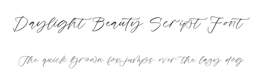 Daylight Beauty Script Font by Operatype.Co — Script Handwritten Font