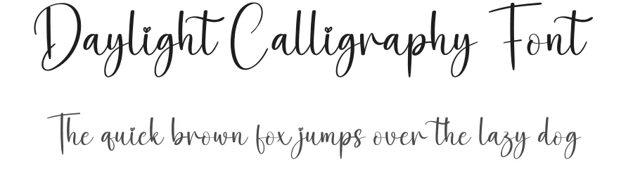 Daylight Calligraphy Font by creativeletter — Script Handwritten Font