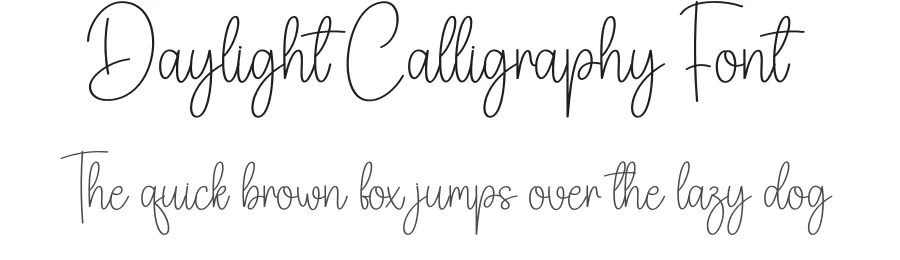 Daylight Calligraphy Font by creativeletter — Script Handwritten Font
