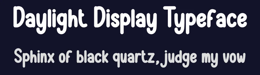 Daylight Display Typeface by creativeletter — Display Font — thumbnail 2