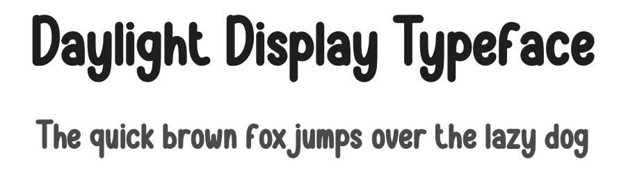 Daylight Display Typeface by creativeletter — Display Font