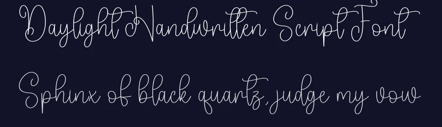 Daylight Handwritten Script Font by creativeletter — Script Handwritten Font — thumbnail 2