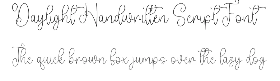 Daylight Handwritten Script Font by creativeletter — Script Handwritten Font