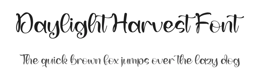 Daylight Harvest Font by letterfabric — Script Handwritten Font