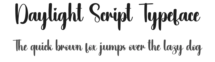 Daylight Script Typeface by creativeletter — Script Handwritten Font