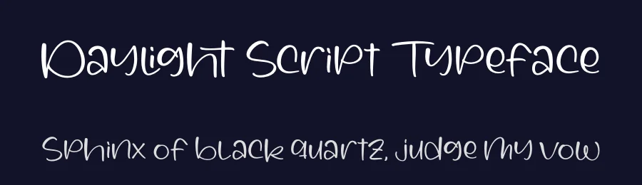 Daylight Script Typeface by perspectype — Script Handwritten Font — thumbnail 2