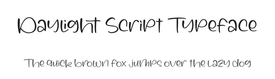 Daylight Script Typeface by perspectype — Script Handwritten Font