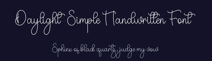 Daylight Simple Handwritten Font by freshtypeink — Script Handwritten Font — thumbnail 2