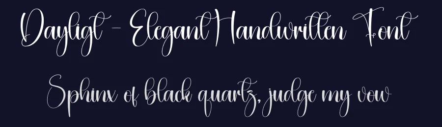 Dayligt – Elegant Handwritten Font by creativeletter — Script Handwritten Font — thumbnail 2