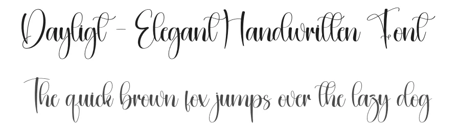 Dayligt – Elegant Handwritten Font by creativeletter — Script Handwritten Font