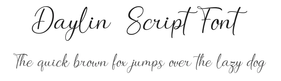Daylin Script Font by Mjtype โ Script Handwritten Font