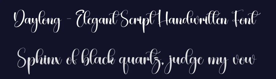 Daylong – Elegant Script Handwritten Font by creativeletter — Script Handwritten Font — thumbnail 2