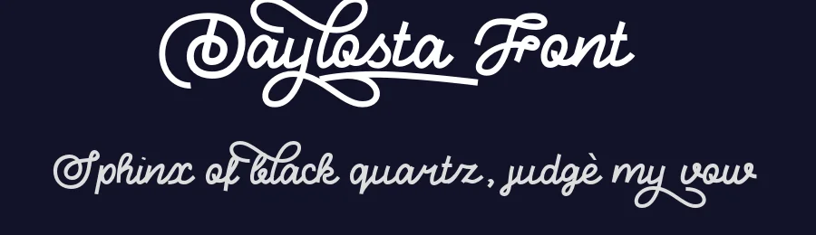 Daylosta Font by mixjpg — Script Handwritten Font — thumbnail 2
