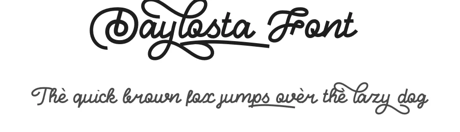 Daylosta Font by mixjpg — Script Handwritten Font