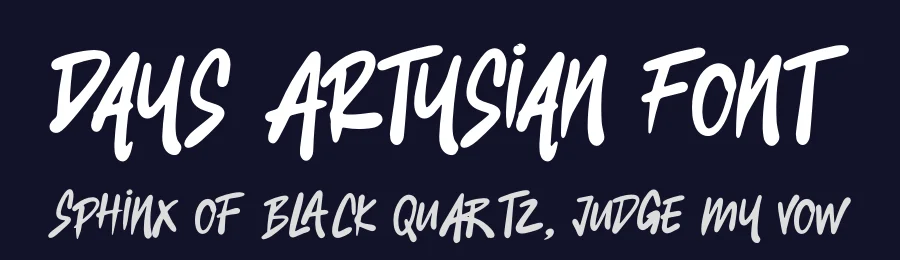 Days Artysian Font by Denustudios — Script Handwritten Font — thumbnail 2