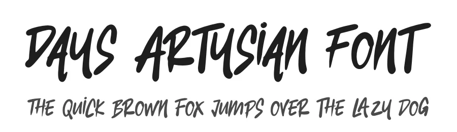 Days Artysian Font by Denustudios — Script Handwritten Font