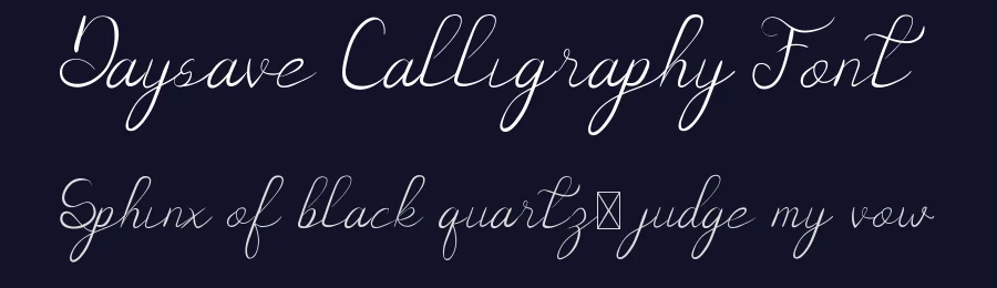 Daysave Calligraphy Font by edricstudio — Script Handwritten Font — thumbnail 2