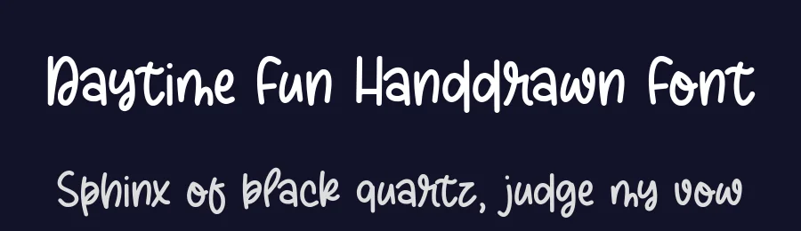 Daytime Fun Handdrawn Font by balpirick — Script Handwritten Font — thumbnail 2