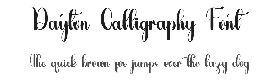 Dayton Calligraphy Font by inermediaSTUDIO — Script Handwritten Font