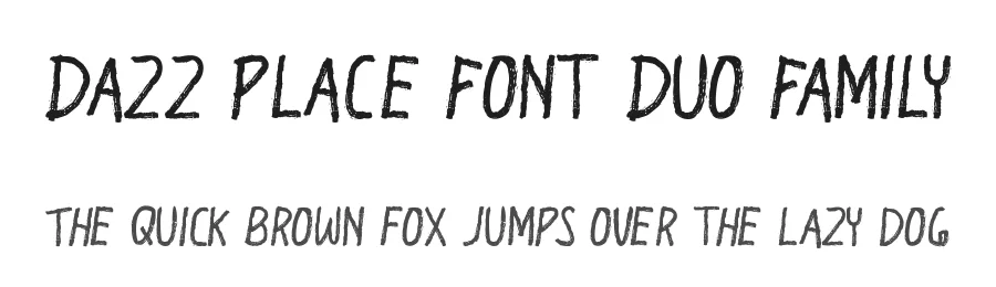 Dazz Place Font Duo Family by edricstudio — Script Handwritten Font