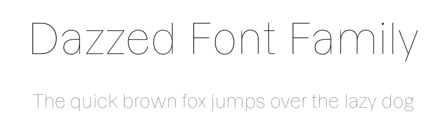 Dazzed Font Family by Displaay β Sans Serif Font