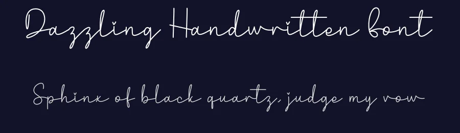 Dazzling Handwritten Font by creativeletter — Script Handwritten Font — thumbnail 2