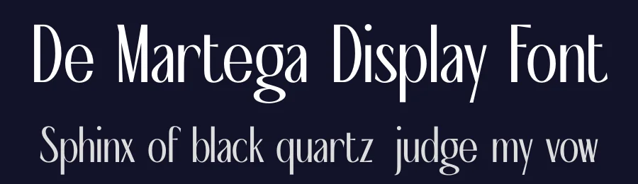 De Martega Display Font by hishand studio — Display Font — thumbnail 2