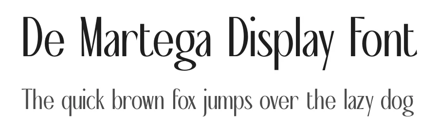 De Martega Display Font by hishand studio — Display Font
