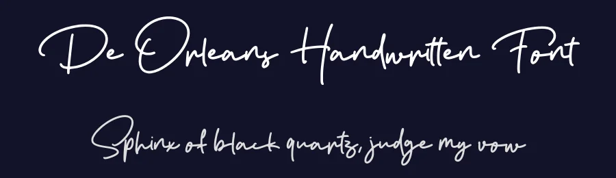 De Orleans Handwritten Font by Vultype Co. — Script Handwritten Font — thumbnail 2