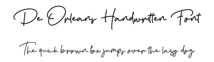 De Orleans Handwritten Font by Vultype Co. — Script Handwritten Font