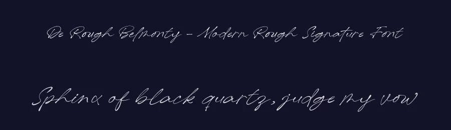 De Rough Belmonty – Modern Rough Signature Font by letterenastudios — Script Handwritten Font — thumbnail 2