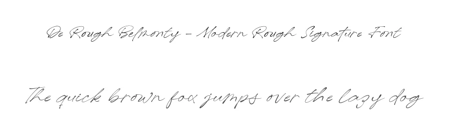 De Rough Belmonty – Modern Rough Signature Font by letterenastudios — Script Handwritten Font