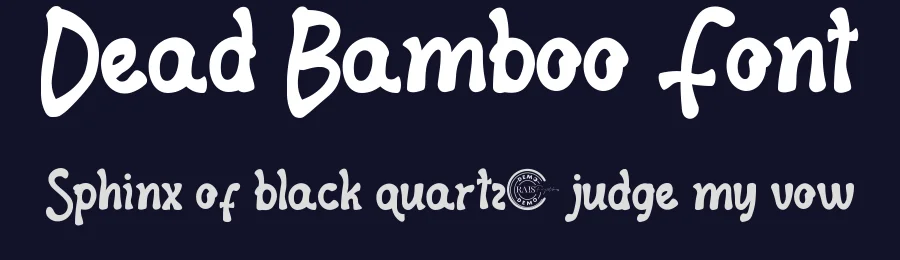 Dead Bamboo Font by RaisProject — Display Font — thumbnail 2