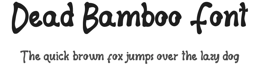Dead Bamboo Font by RaisProject — Display Font