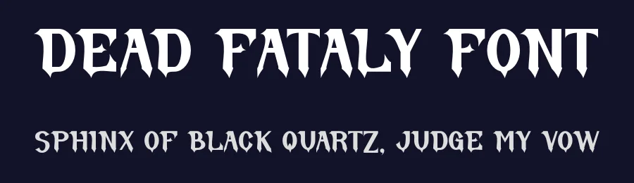Dead Fataly Font by Maiko Hatta — Blackletter Font — thumbnail 2