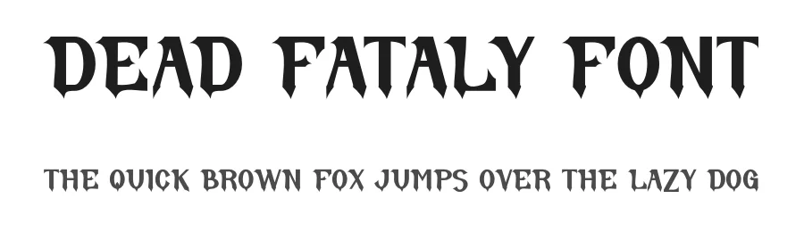 Dead Fataly Font by Maiko Hatta — Blackletter Font