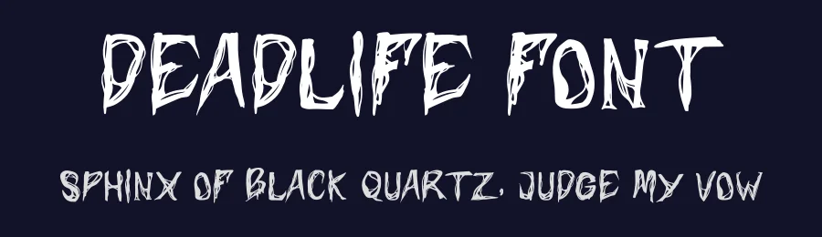 Deadlife Font by idealeksis — Display Font — thumbnail 2