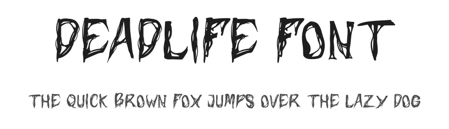 Deadlife Font by idealeksis — Display Font